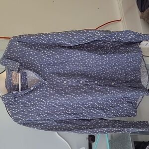 Jachs Mfg. Co. Size L Blue Casual Button Down Shirt